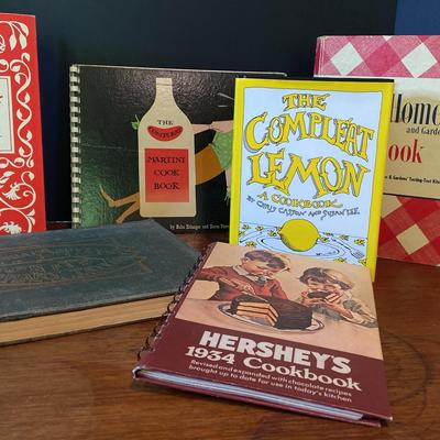 Vintage Kitchen Books :Betty Crocker, Hershey’s, The Complete Martini, Pictorial Souvenir & Others