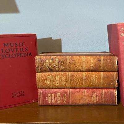 Vintage Early 1900s Music Theory And History Books Harvard
