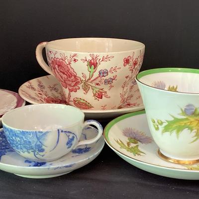 P. Curnocx “Glamis Thistle” Royal Doulton, Foley Bone China, Rose Chintz Johnson Brothers