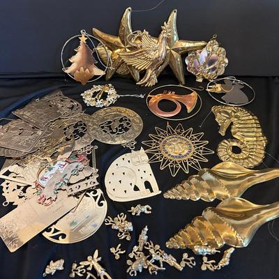Department 56 Brass Sealife Ornaments With Vernon Brass Ornaments And Christmas Charms  