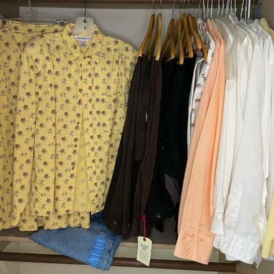 Women’s Dress Shirts Including Cambridge Dry Goods (Fits Like Medium) And Dress Pants (Sizes 10/12)
