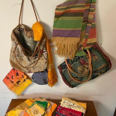 Vintage Equestrian Canvas Tote, Vintage Handkerchiefs And Bandanas, Sanforized Utility Cap & More 