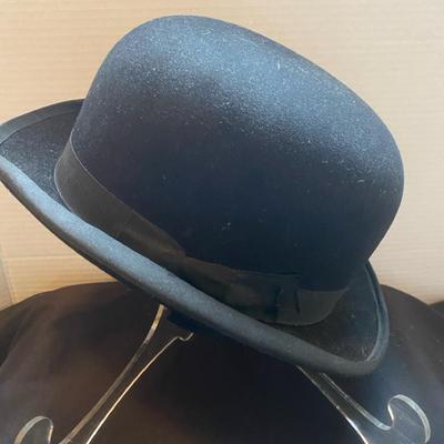Vintage Women’s Henry Heath Black Felt Bowler Hat 