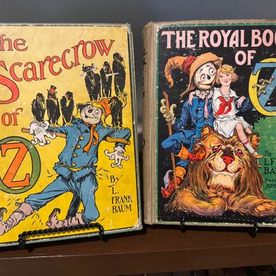 The Royal Book Of Oz 1921 & The Scarecrow Of Oz 1915 Vintage Books by L. Frank Baum
