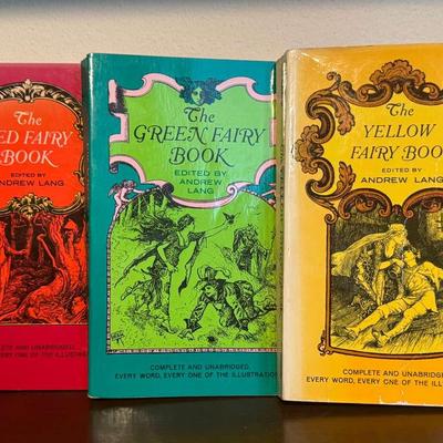 Paperback Andrew Lang Fairy Books in Red, Yellow, and Green