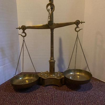  Vintage Brass Apothecary Scale