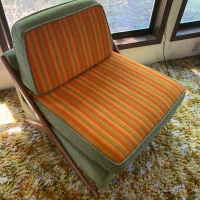 Vintage Teak Wood MCM Lounge Chair