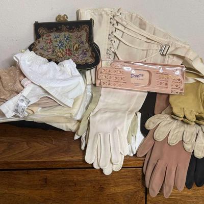 Vintage Undergarments, Gloves And Negliges