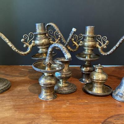 Sterling Silver Candelabra For Repair