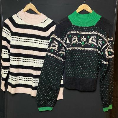 Vintage Tyrol And Untagged Wool Knit Patterned Sweaters (Fit Like Small/Medium) 