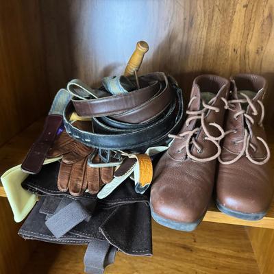 Vintage Boots, Belts & Gloves