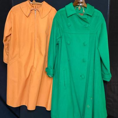 Vintage Vogue Couturior Design Forstmann Jacket (unhemmed) And Untagged Trench With Belt