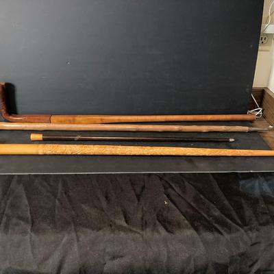 Vintage Set Of Wooden Canes