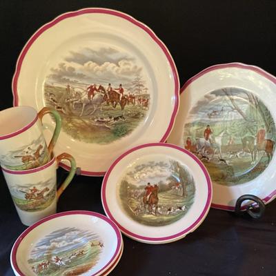 Copeland Spode England J.F Herring. Sen Series Red Rim