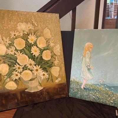 Traditional Floral And Contemporary Oil Paintings 