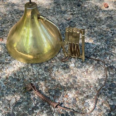 Vintage Adjustable Brass Table Lamp