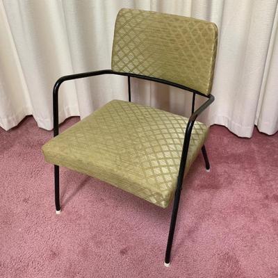 Mid century metal armchair.