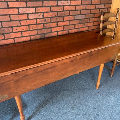 Sale Photo Thumbnail #38: Hitchcock 5 ft. drop-leaf table