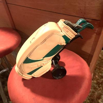 Sale Photo Thumbnail #103: Vtg. plastic golf bag telephone