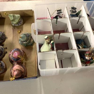 Sale Photo Thumbnail #34: Thomas Kincaid ornaments.