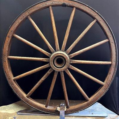 Large Antique Wagon Wheel 