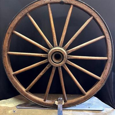 Large Antique Wagon Wheel 