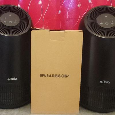 Pair of Floia Aur Purifiers With Replacement Filters 