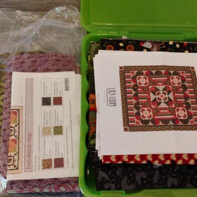 Like New Rooster Run And New Two Block Hop Quilting Kits