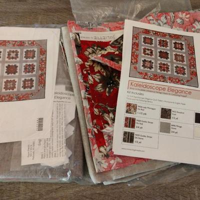 2 New Kaleidoscope Elegance Quilting Kits