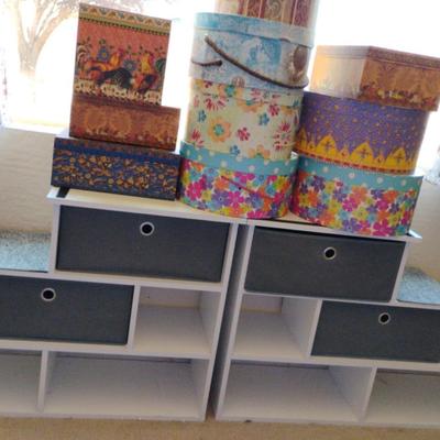 Cubby Hole Storage and Storage Boxes