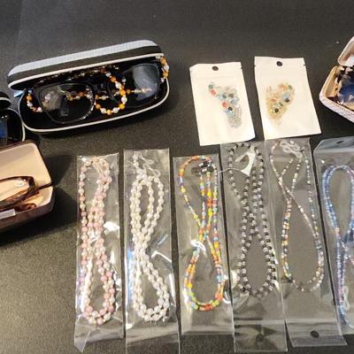 Eye Glasses, Cases and Chains