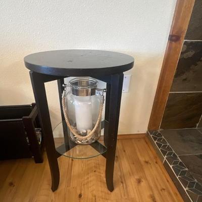 side table & lantern