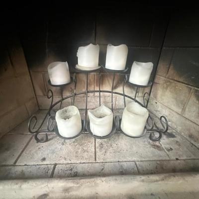 Fireplace candelabra