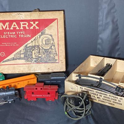 Marx Steam-Type Electric Train Set with Original Box and Tracks