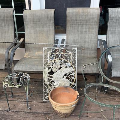 Outdoor Patio Chairs & Garden Decor Assortment