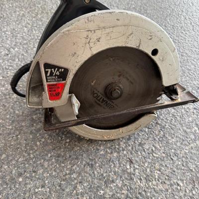 Skilsaw 7 1/4" circle saw, $40