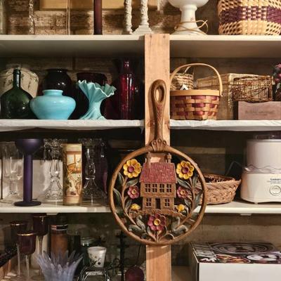 Candles, vases, baskets