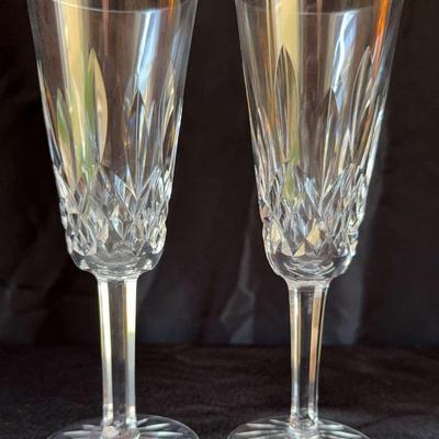 Lismore By Waterford Fluted Champagne Set Of 2