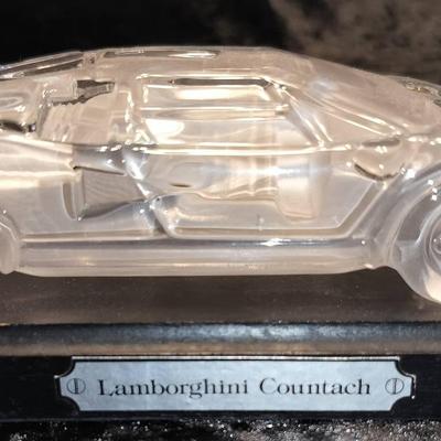 Hofbauer Crystal Solid Lamborghini Countach Figure Western Germany