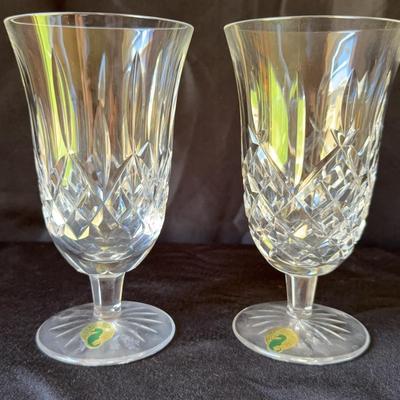 Lismore By Waterford Stemmed Ice Tea Glasses Pair Of 2