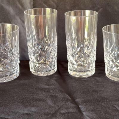 Double Old Fashion And High Ball Lismore Set Of 8 Glasses By Waterford Marked