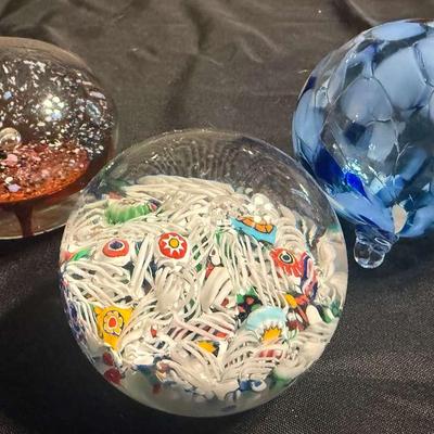 Gentile Glass Star City, W.Va Paperweight + Glass Paperweights & Blown Glass Ornament