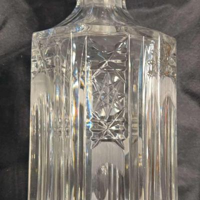 Russian Cut Lead Crystal Handcrafted Decanter