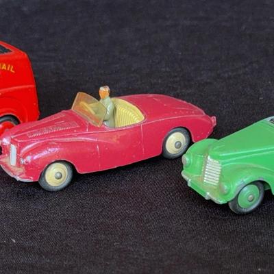 Dinky Toys & Lesney Matchbox Cars, Austin Taxi, Royal Mail Van, Sunbeam Alpine, Armstrong Siddeley
