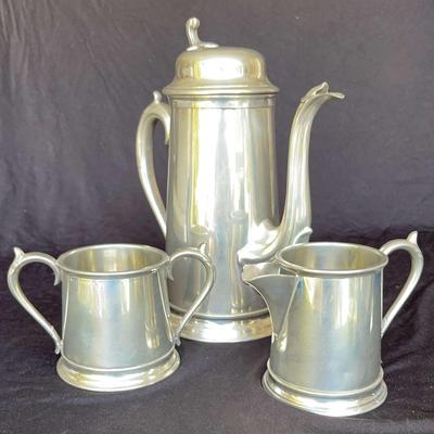 Vintage Revere of Sheffield English Pewter Stein Style Coffee Tea Pitcher