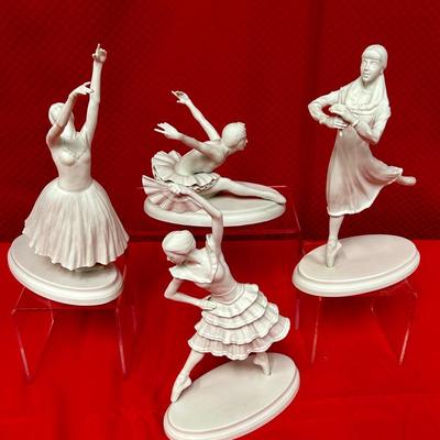 Complete Set / Boehm Ballet Figurines / Swan Lake. Nutcracker, Don Quixote, Giselle