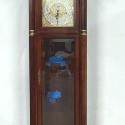 Vintage Howard Miller Long Case Grandfather Clock 