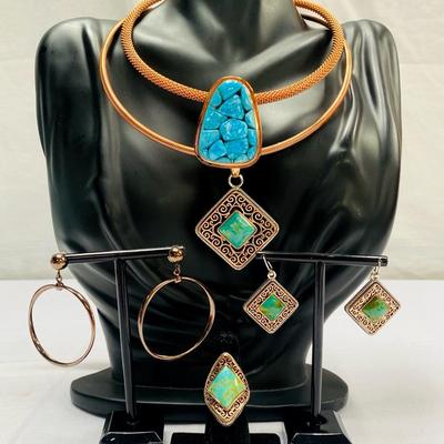 Barse Sterling & Copper Set