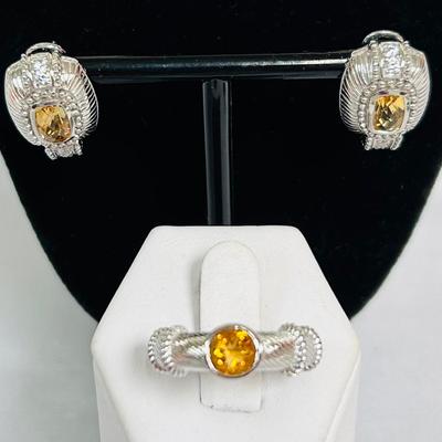 Judith Ripka Sterling Rings & Earrings