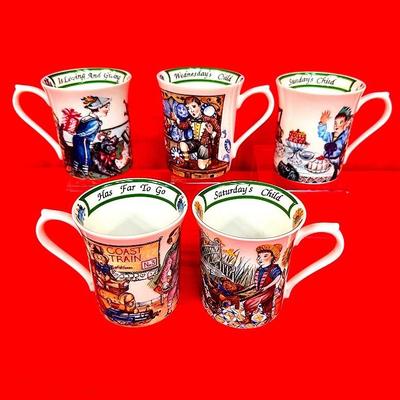 "Birthday Week" Mugs / Queen's Fine Bone China